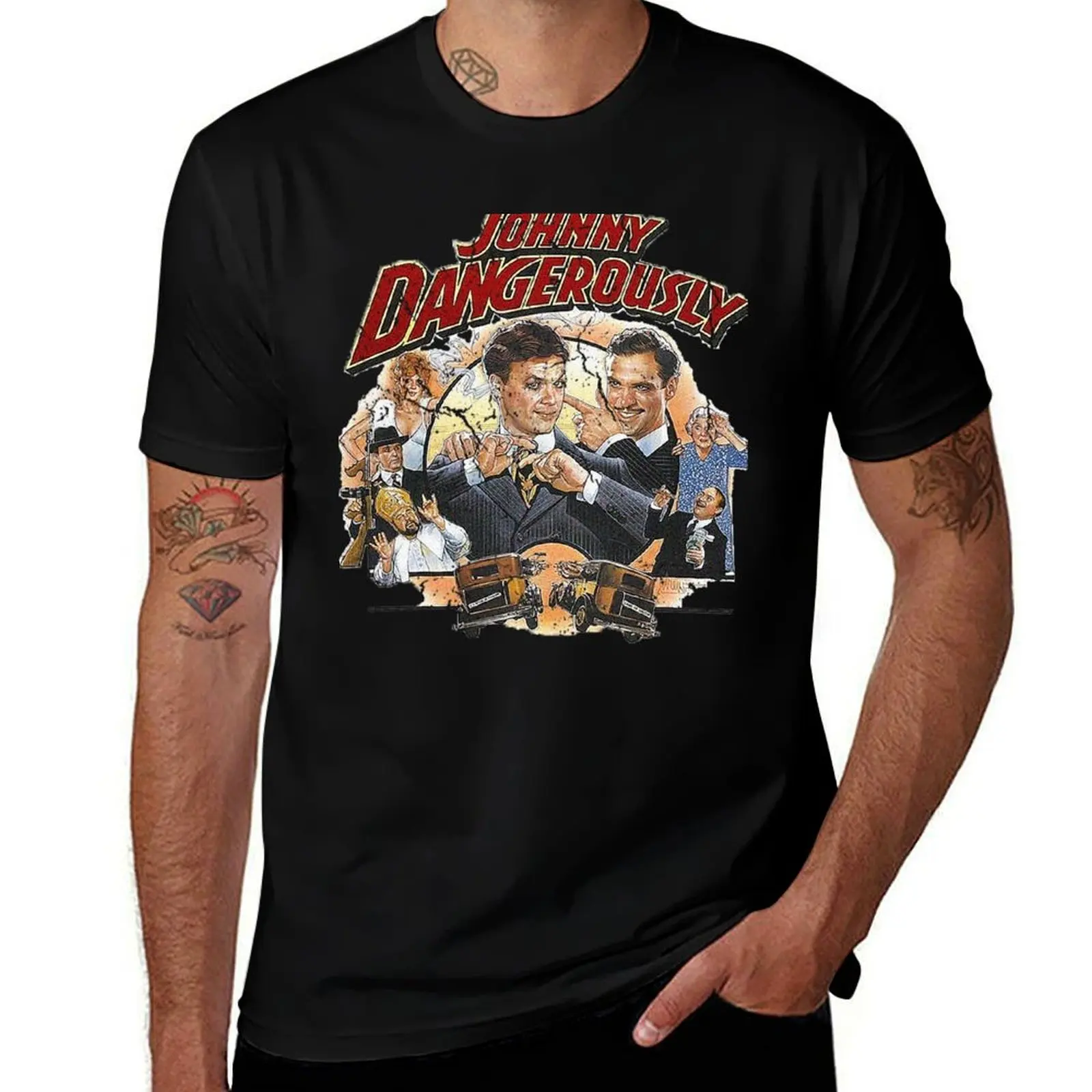 

Johnny Dangerously T-Shirt man t shirts graphic men t shirt cotton 100% T-Shirt