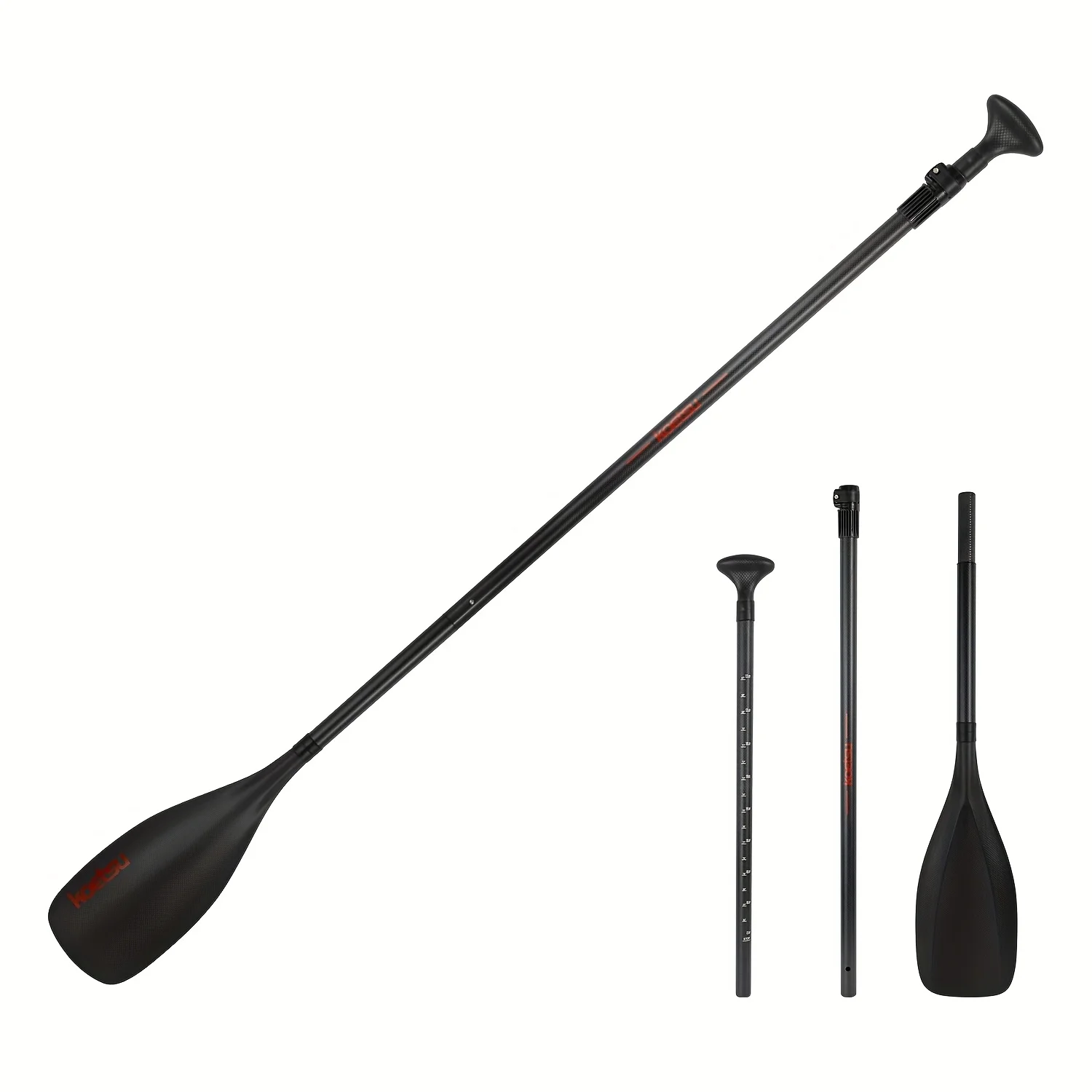 Der KOETSU T03 ist ein leichter und tragbarer dreiteiliger Carbonfaser-Paddel, kompatibel mit Stand-Up-Paddleboards und Kajaks. – Detail 7