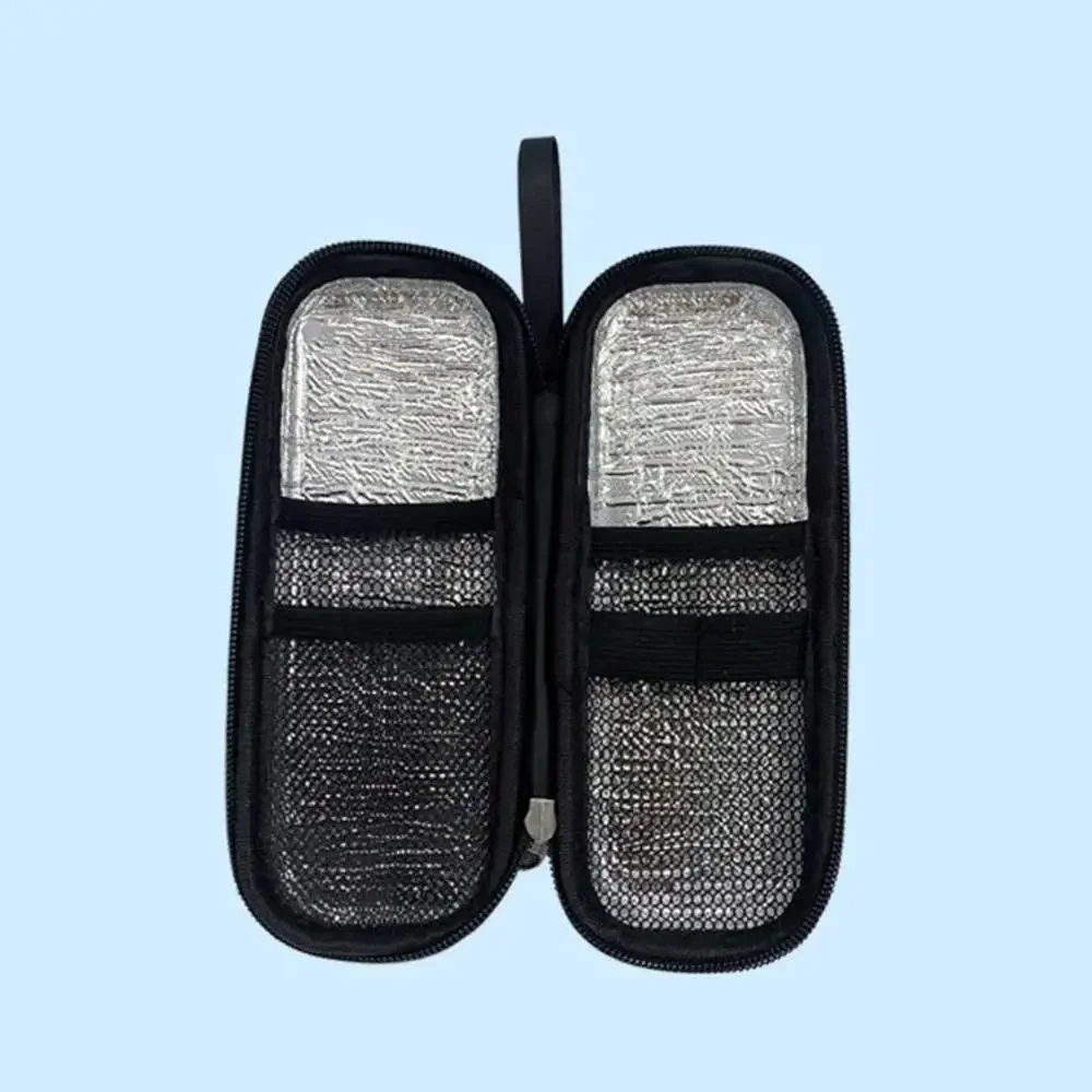 50PCS Insulin Cooling Bag with 200 Ice Packs Diabetic Pill Protector PU Waterproof Thermal Insulated Medical Cooler Portable