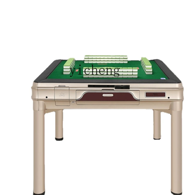 Zk Three-Layer Mahjong Machine Scratch-Free Automatic Folding Four-Mouth Machine Dining Table Dual-Use Mute Machine