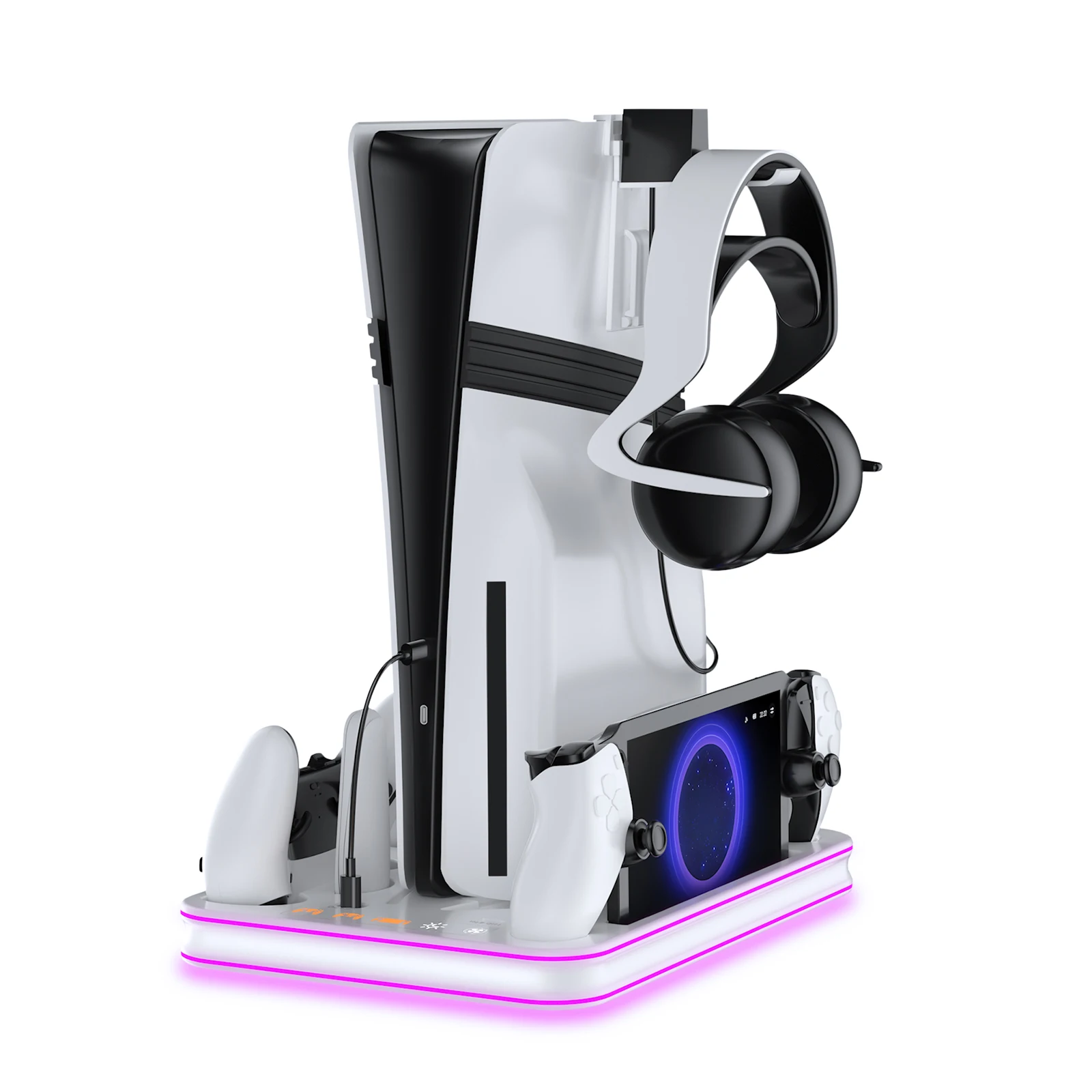 storm-wyrm-for-ps5-slim-pro-console-multi-function-cooling-storage-stand-with-headset-hanging-rackrgb-colorful-light-jys-p5225