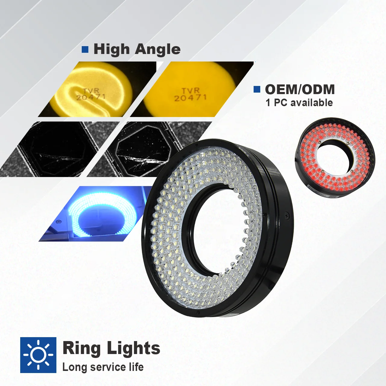 LT2-HR7035 CE Certificate High Brightness 24V Circle Ring Inspection LED Machine Vision Ring Light