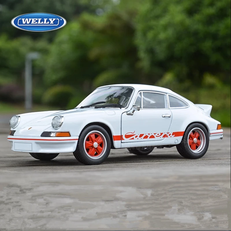 WELLY 1:24 Porsche 911 Carrera RS Alloy Sports Car Model Diecast Metal Toy Classic Racing Car Model Simulation Toy Gift