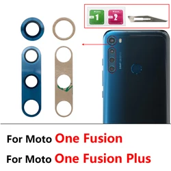 New Back Rear Camera Glass Lens For Motorola Moto One Fusion Plus Hyper Camera Glass Lens Replacement Parts