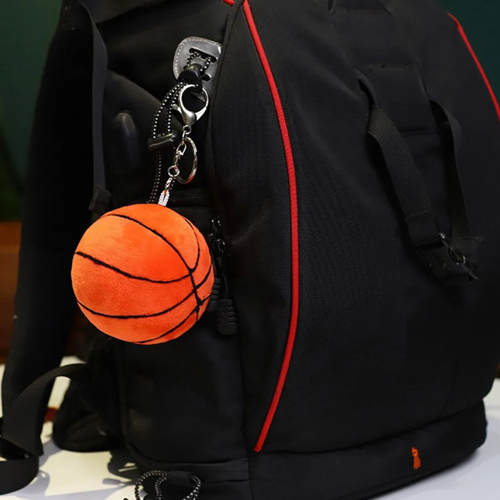 

2pcs Basketball Keychains Mini Stuffed Ball Pendant For Bag Backpack Sports Lovers Gift Key Ring Decoration Team Sports