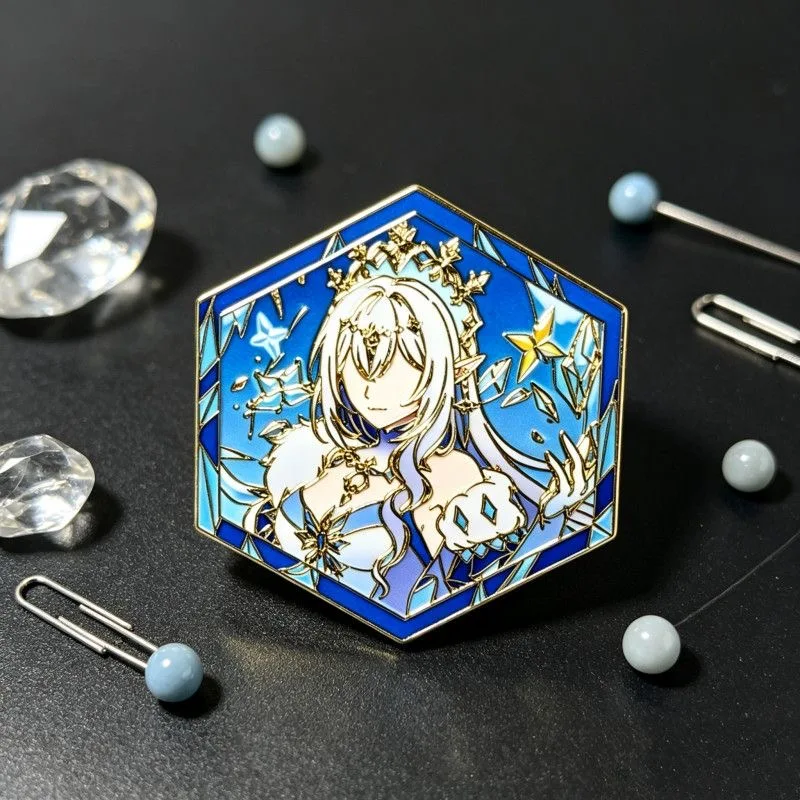 Genshin Impact Odette Spessiva Anime Cosplay Abzeichen Anastasya Feodorovna Sandrone Snezhnaya Pins Halloween-Accessoire Weihnachtsgeschenke – Detail 19
