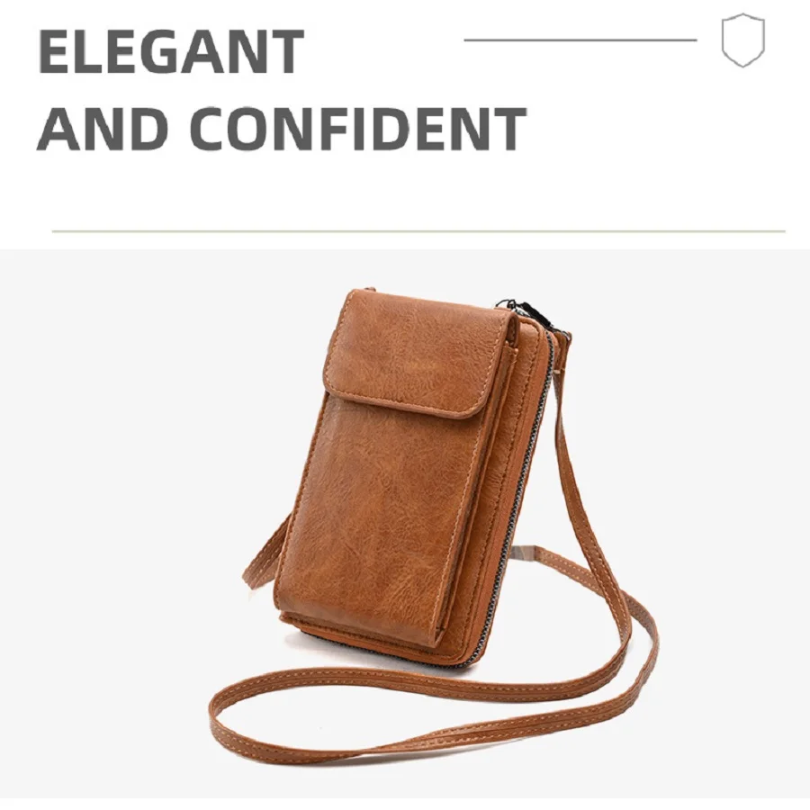 

Large Capacity Coin Purse, Fashionable Shoulder Bag, Versatile Crossbody Bag, Colorful Mobile Phone Wallet