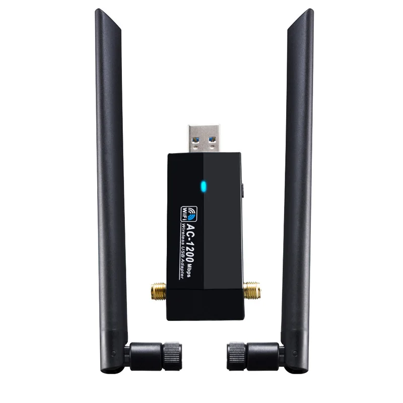 

Dual Band 1200Mbps Wireless Network Interface Card WiFi Adapter 2.4G/5.8G WiFi Receiver RTL8812AU