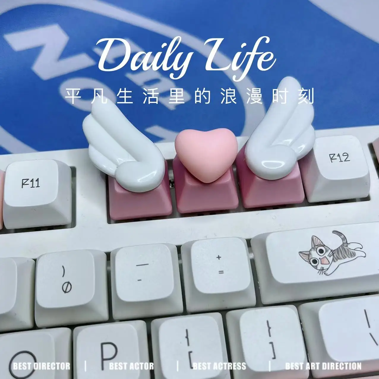 

Personality Mechanical Gaming Keyboard Keycap For Esc Cartoon Fish tank modeling Backlit keycaps R4 Single Handmade DIY Key cap