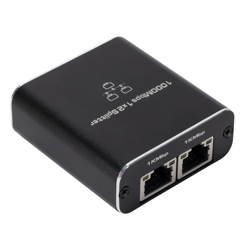 جيجابت إيثرنت الفاصل 1 في 2 خارج مع كابل الطاقة USB RJ45 إيثرنت مقرنة الفاصل عالية السرعة للكمبيوتر المحمول صندوق التلفزيون راوتر