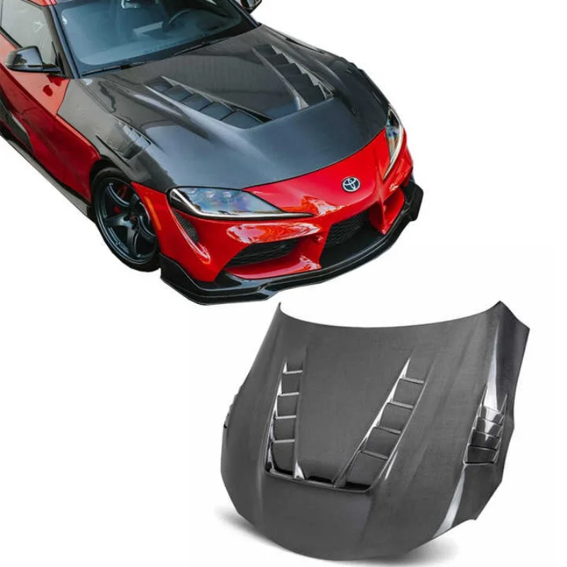 

For Toyota Gr Supra A90 A91 Mk5 TV Style Hood Carbon Fiber Car Accessories Carbon Bonnet Engine Cover