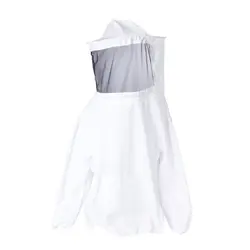 Protective Beekeeping Jacket Veil Smock Equipment Beekeeping Hat Sleeve Beekeeper Suit Apiculture Bee Dress