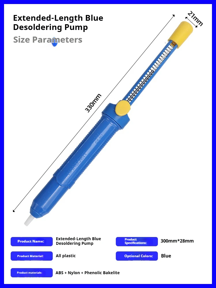 A powerful large-sized soldering iron, a manual soldering iron for removing solder dross, and a tool for desoldering