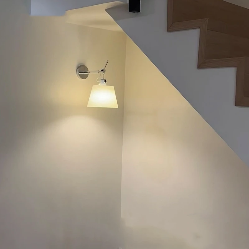 Itália Rocker Wall Lamp Ajustável Sconce Light para Sala de estar Quarto