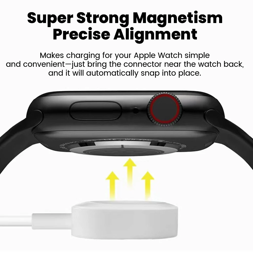 Magnetic Wireless Watch Charger Cable For ios Watch 11 10 9 8 7 6 5 4 3 2 Series SE Ultra 1/2 USB Type C Charging iWatch Charger image 3
