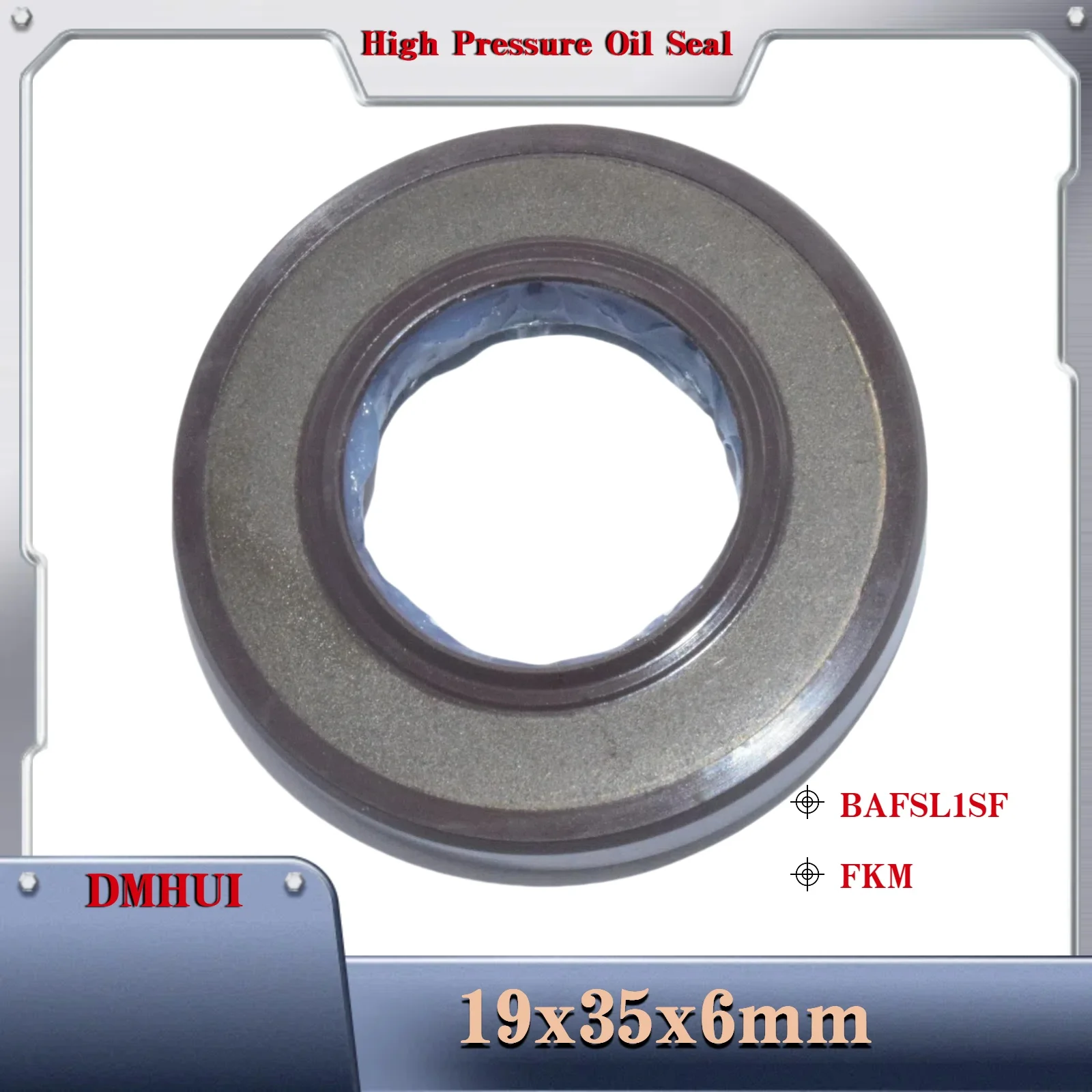

19*35*6 Oil Seal Model 19×35×6 -BAFSL1SF/FKM, For Hydraulic Pump/Motor Rotary Shaft Sealing Hydraulic Motor Pump Repair Kit