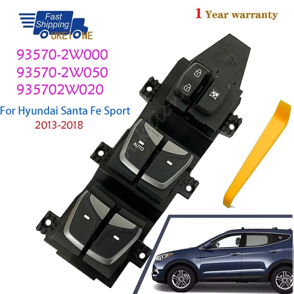

93570-2W050 93570-2W000 935702W020 LHD для Hyundai Santa Fe Sport 2013-2018, кнопка включения питания двери бокового окна водителя