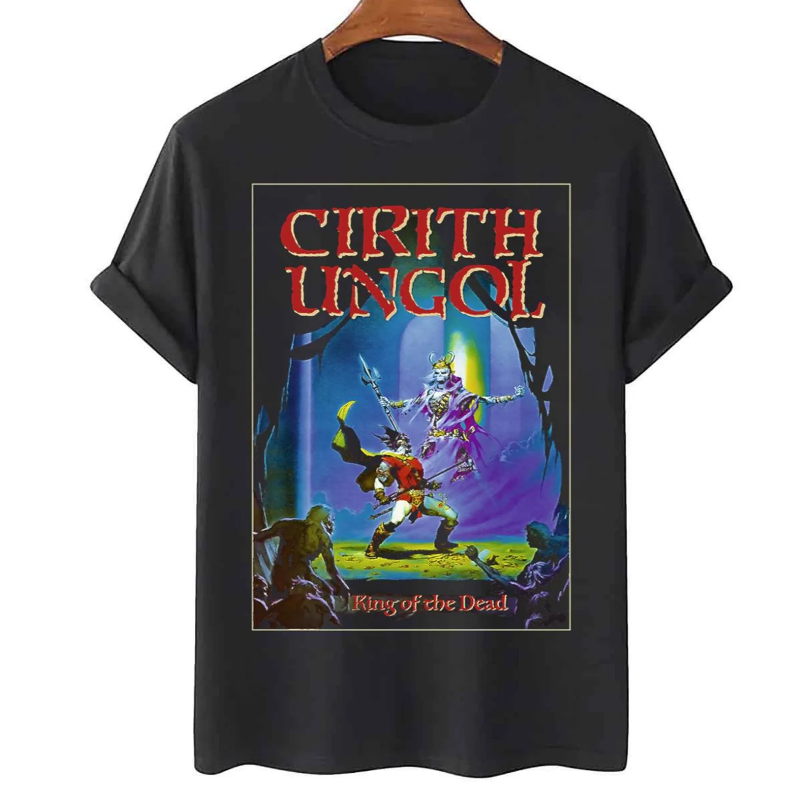 

Cirith Ungol band king of the dead T-shirt Unisex Tee Black S to 5Xl TA4802