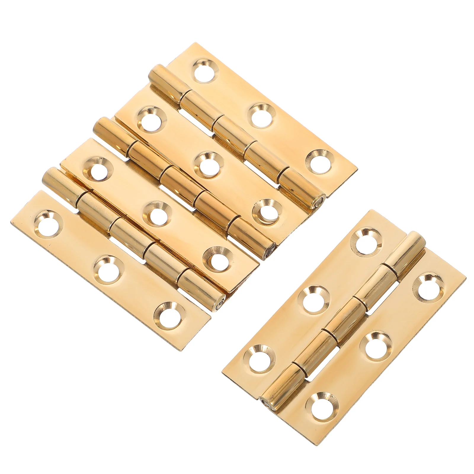 

4Pcs Copper Hinges for Cabinets Durable Strong Load Bearing Capacity Ideal High Humidity Environments Retro Door Hinges