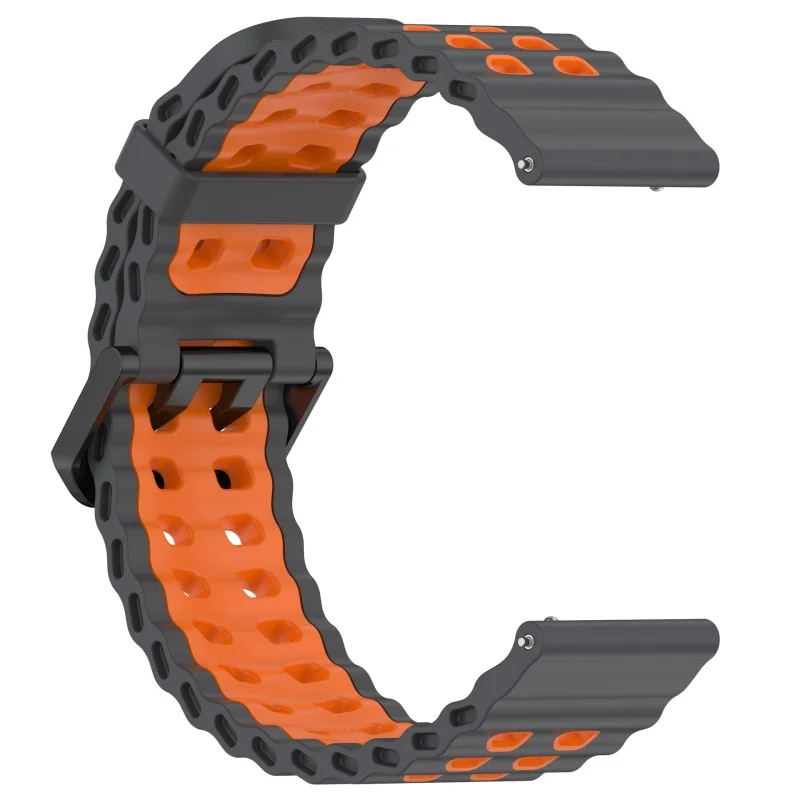 22 mm Ocean-Silikonband für Amazfit Bip Max Sports, zweifarbiges Armband für Amazfit Bip Max, Ersatzzubehör, Correa – Detail 10