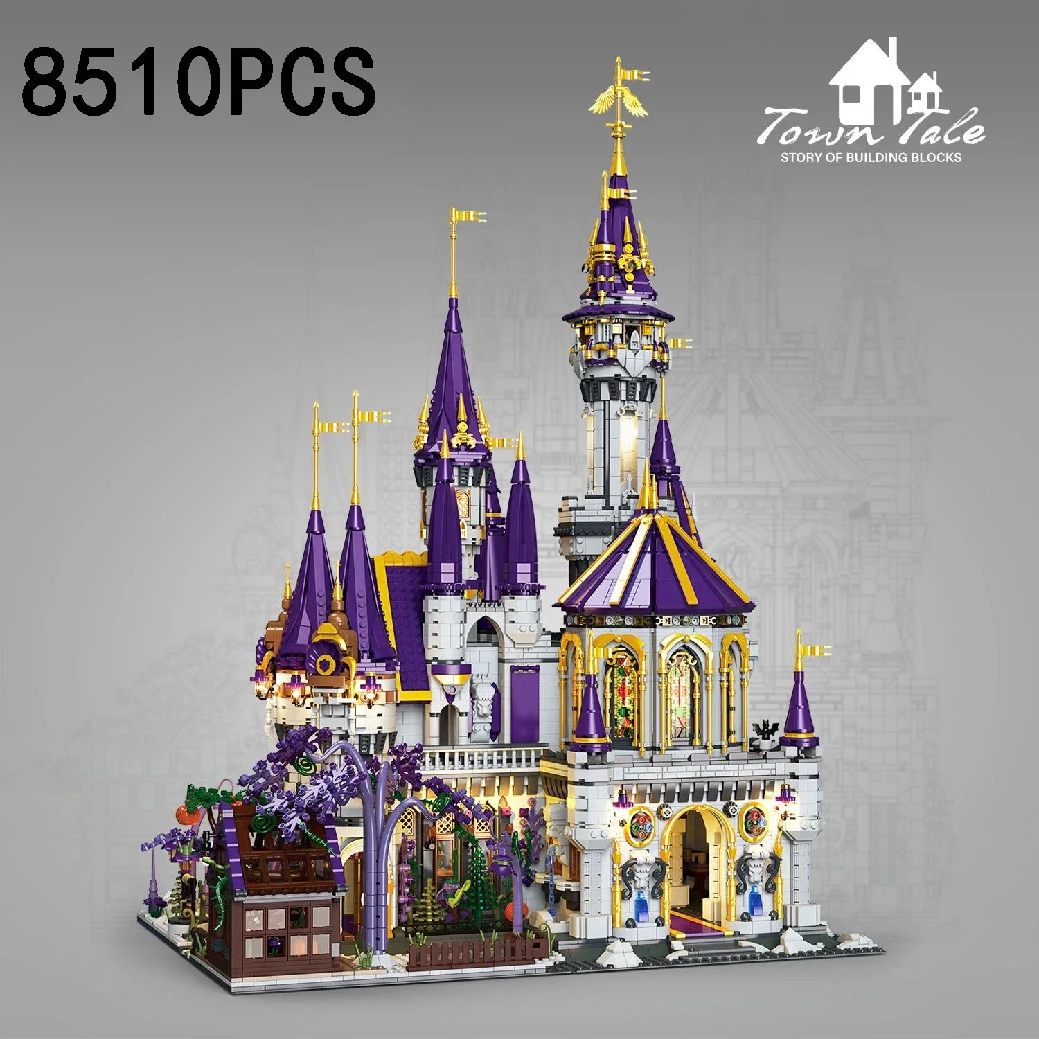 8510PCS Magic Castle Building Blocks MOC Building Model Kit High Difficulty Assembly Bricks Kids Educational Toys Halloween Gift