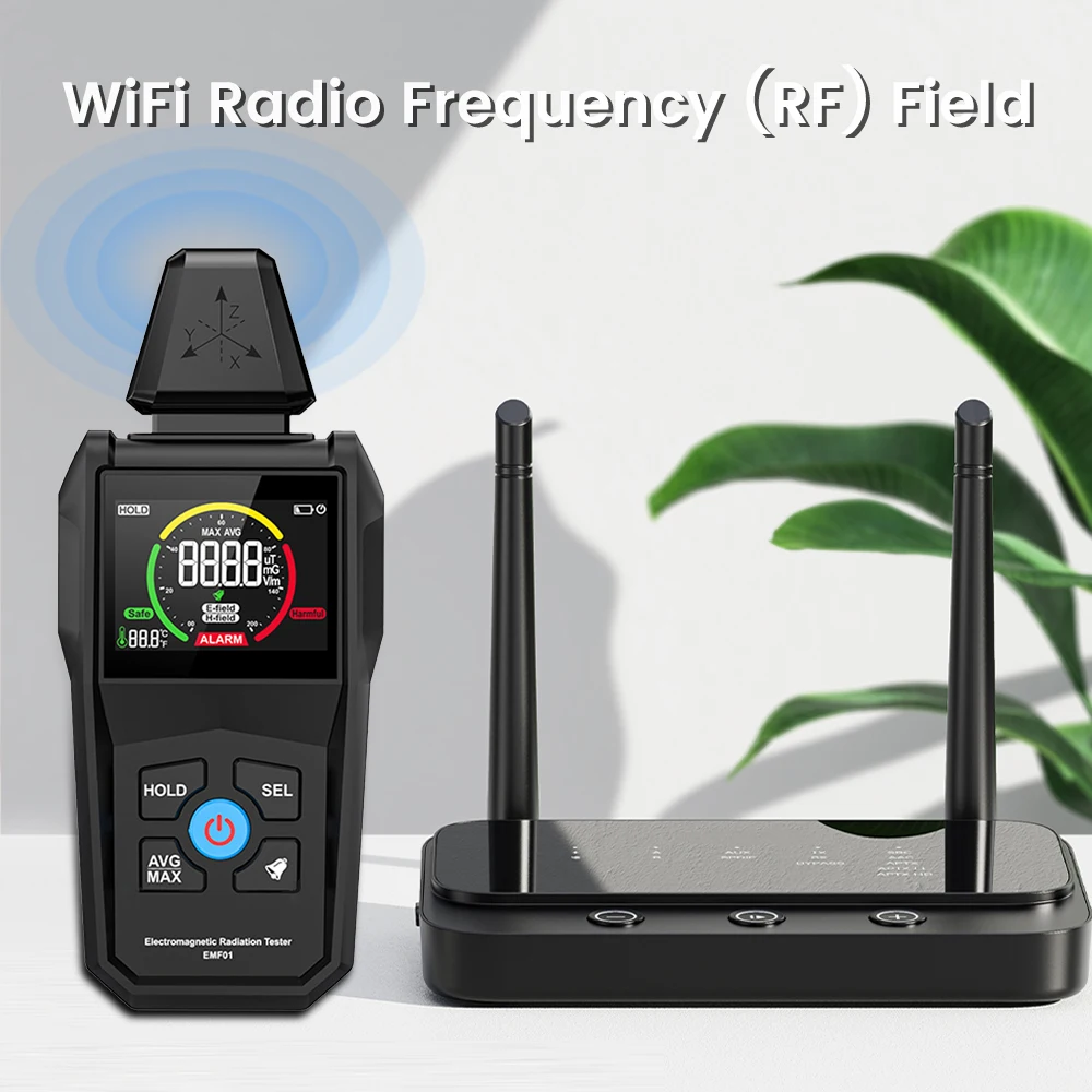 Emf Meter Digitaal Kleurenscherm Huishoudelijk Elektromagnetisch Veld Emf01 Detector Golfstraling Elektromagnetische Veldstraling