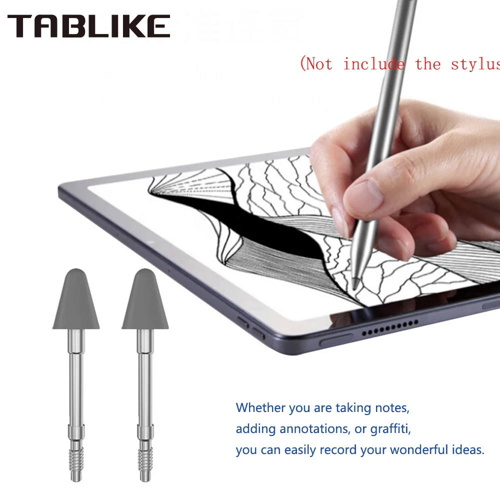Pontas de lápis TABLIKE para Lenovo Precision Pen 3 Tip, 2/4 PCS Recarga de substituição de caneta para Pad Pro 12,6 11,2 polegadas (modelo sem fio)