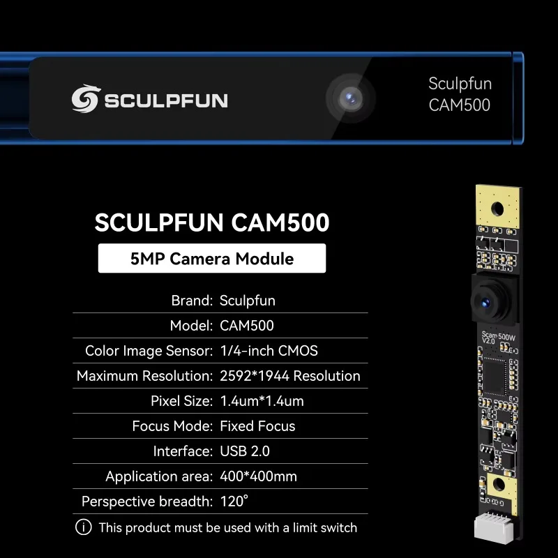 Laser engraving camera, used for precise positioning and recording of image processes in laser engraving machines