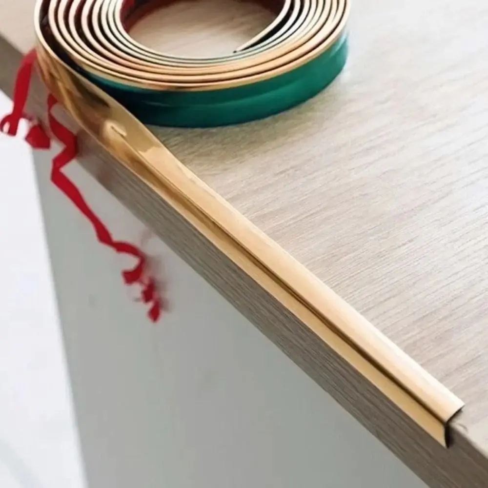 Flexible Corner Molding Trim Tape Wardrobe Moving Door Seam Dustproof Beauty Seam Sticker Waterproof PVC Sealing Strip