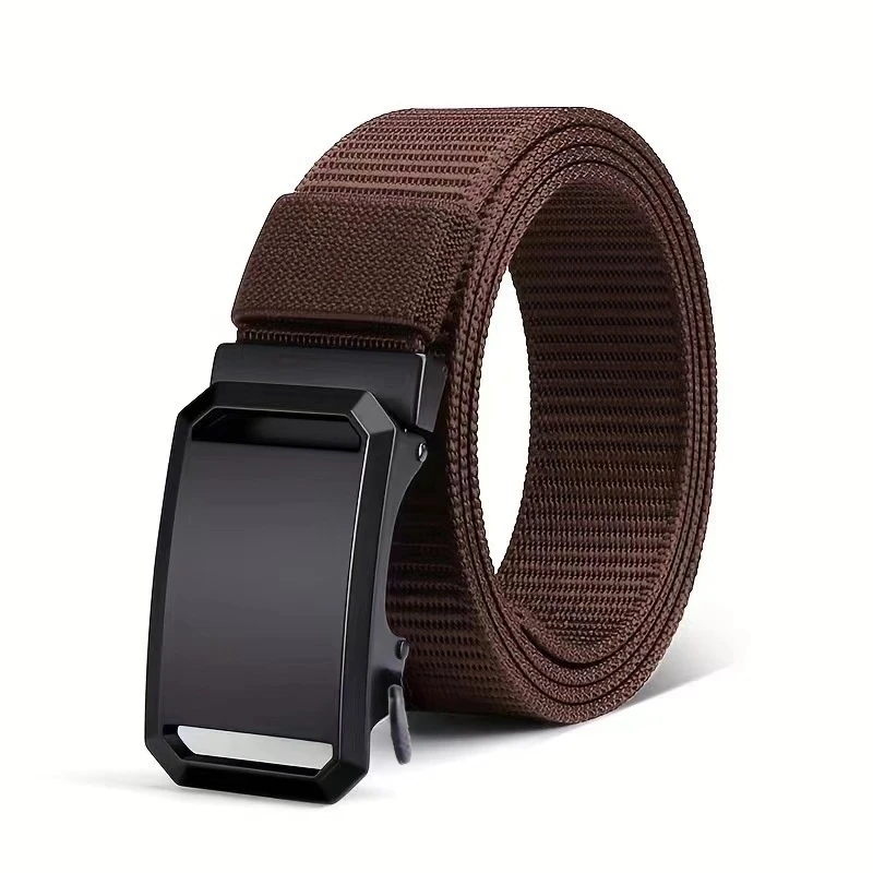 Men's Automatic Buckle Nylon Belt, Outdoor Sports Belt, Casual Daily Commuting Webbing