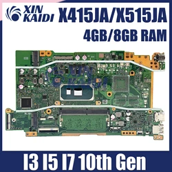 X415JA Mainboard X515JA X515JP X515JF X515JAB X515 X515J X415J V5200JA X415JP X415JF Laptop Motherboard I3 I5 I7 10th Gen