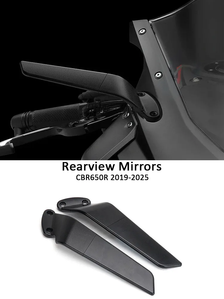 Motorrad Zubehör Seite Spiegel CBR 650R Stealth Winglets Rückspiegel Für Honda CBR650R CBR650R 2019-2025
