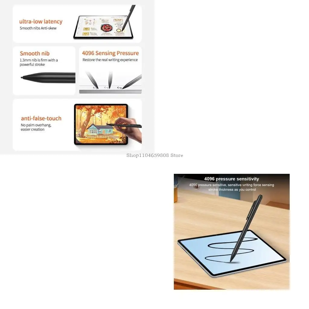 

Additional Plastic Pen With 4096 Pressure Sensitivity For Chromebooks Ergonomic Digital Drawing