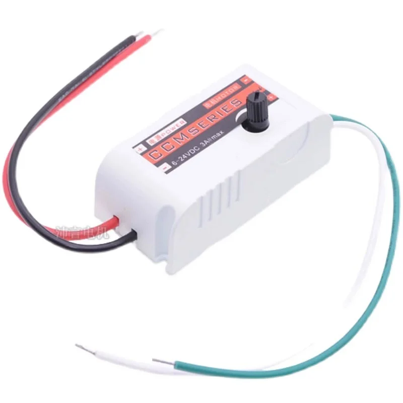 6-24V PWM Governor DC Motor Speed Regulator 6V12V24V3A With Housing/Cover Mini Controller LED Dimming Module