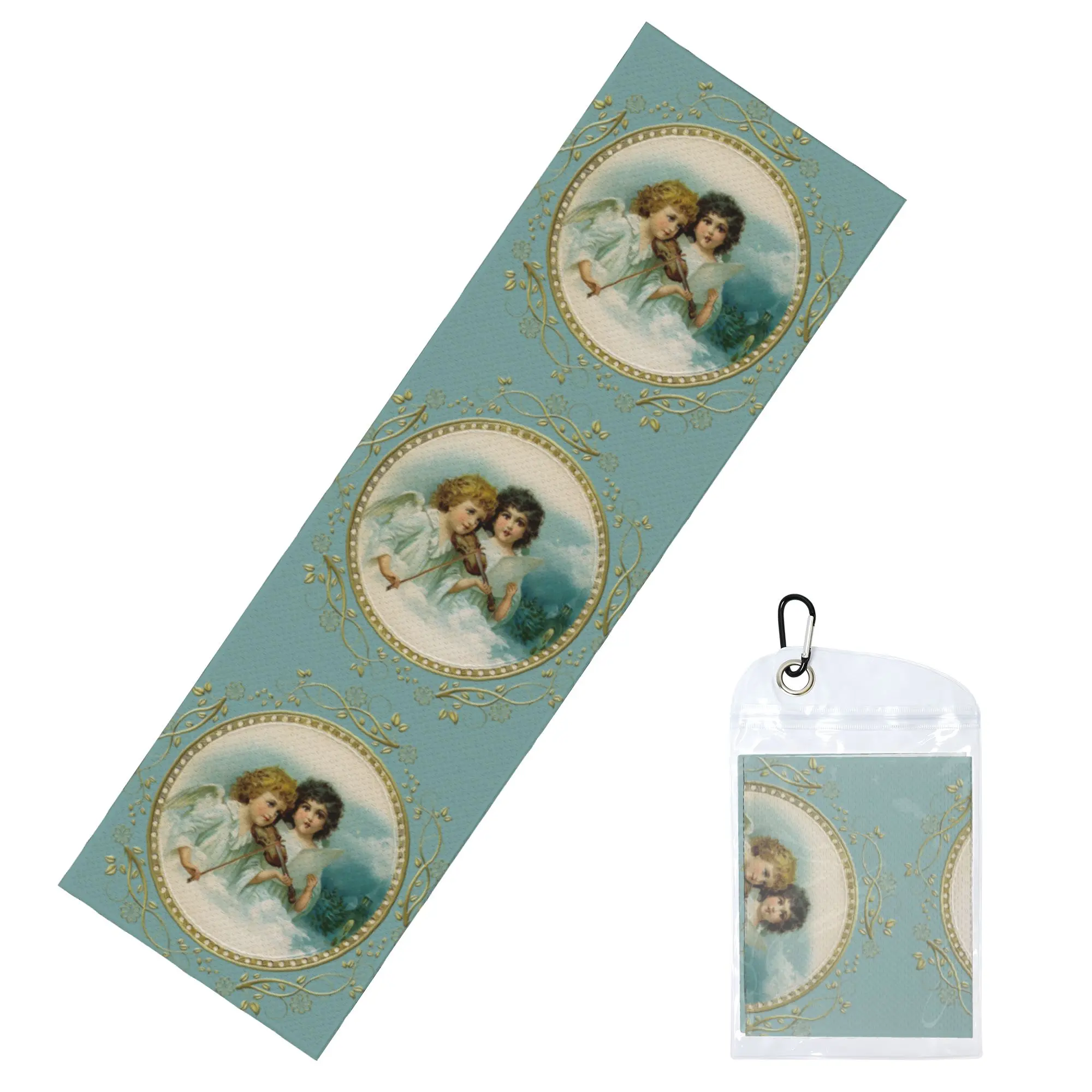 Victorian Angel And The Angels Sing Cold Exercise Towel  Yoga And Fitness Running Activities Travelling Swimming Camping Towels