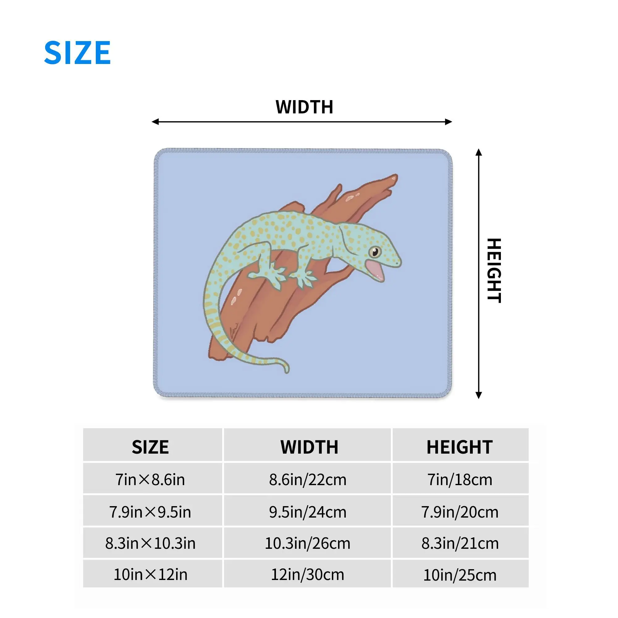 Platinum Tokay Gecko Muismat Computertoetsenbord Muismat Gaming PC Laptop Bureaumat Kantooraccessoires Placemats