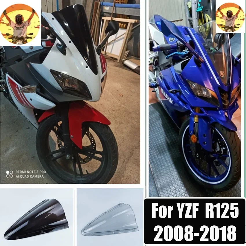 

Ветровое стекло для Yamaha YZF R125 ветровое стекло дымовой иридий 2008 2009 2010 2011 2012 2012 2014 2013 2015 2016 2017 2018