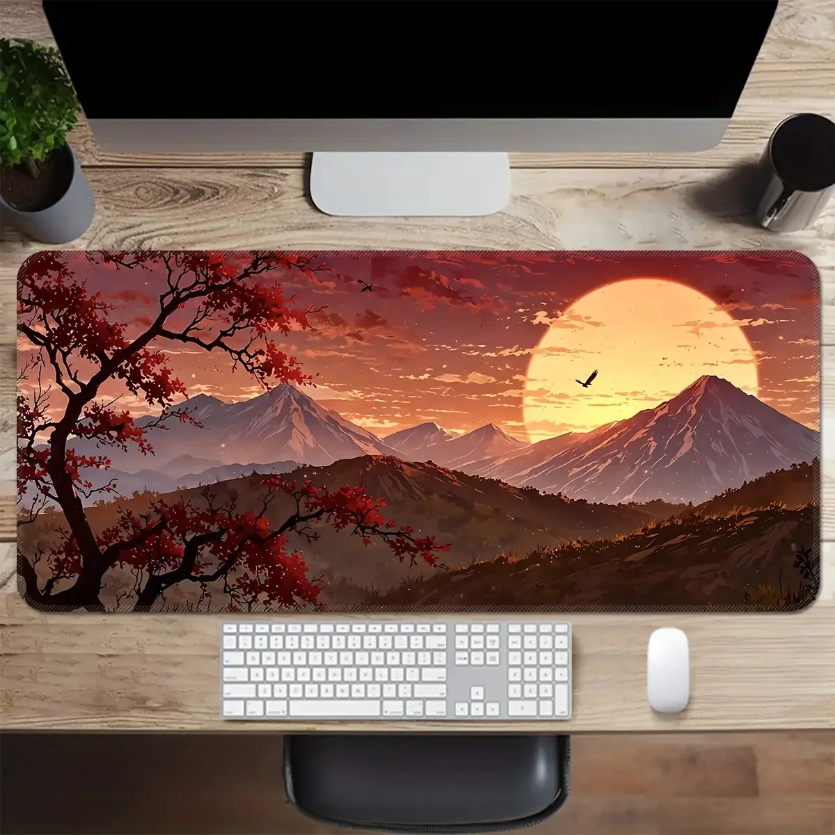 

Rectangle Desk Mouse Pad Rubber Base Anti Slip for Laptop Computer Office Work Gift New Year Sale Best Deal Now