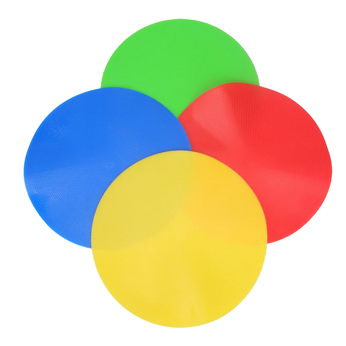 

4Pcs Reusable Ground Markers Bright Round Training Discs for Football Soccer Basketball Drills Indoor Outdoor Activity Safety