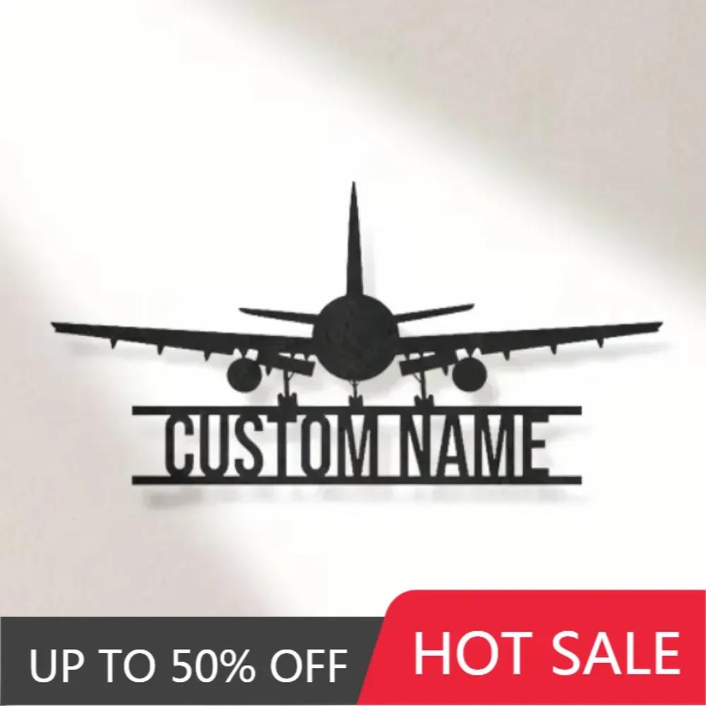 

1PC Charming Stylish Tailored Airplane Wall Art. Personalized Monogram, Contemporary Appeal, Multipurpose Electric Wall Hanging.