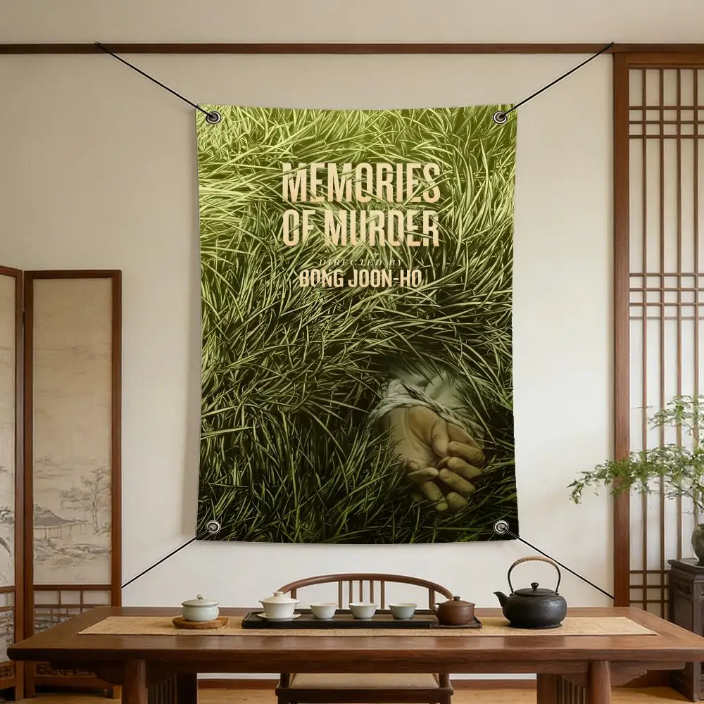 Movie M-Memories o-of M-Murder Flags Warm Home Flag 4 Grommets Wrinkle Free Indoor Outdoor