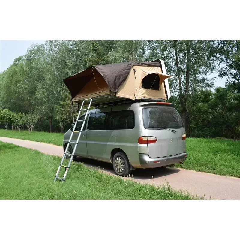 Hard Shell Car Roof Tent Outdoor Camping Carbon Steel Frame Oxford Fabric