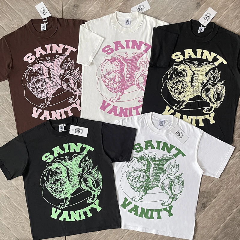 

Футболка Saint Vani Casual с принтом, хлопковая, молодежная, модная, летняя, с круглым вырезом, для повседневной носки