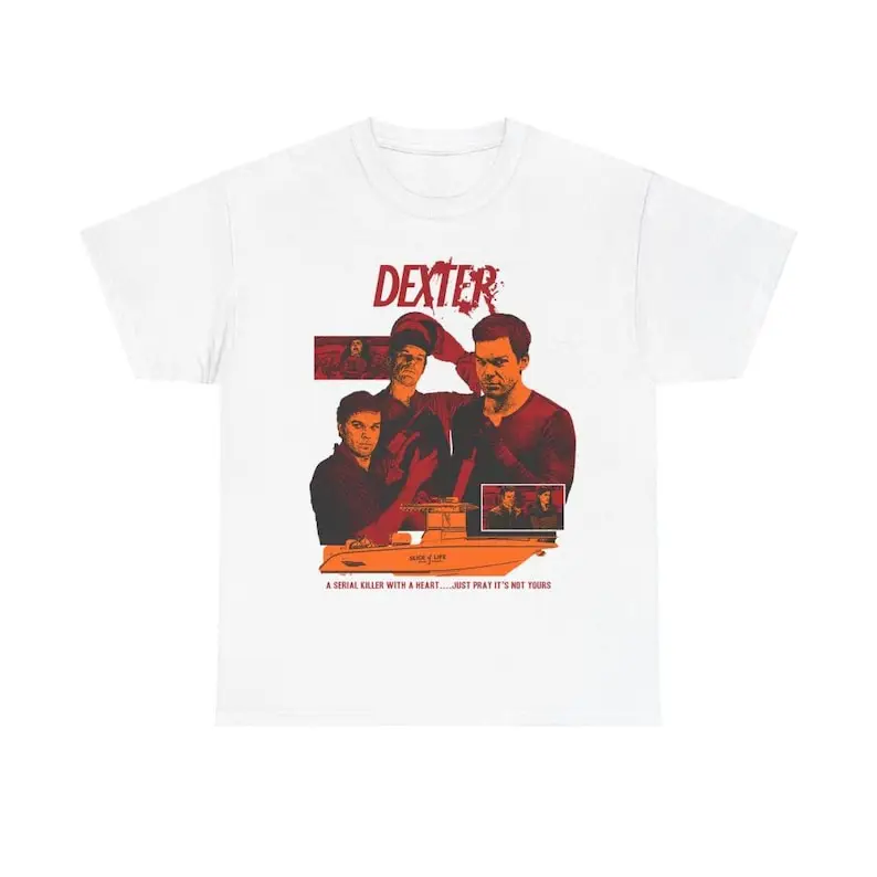 Dexter Bay Harbor Moonlight Fishing Shirt - Dexter Morgan Shirt,Dexter Tshirt,Dexter Morgan T-shirt,Slice Of Life