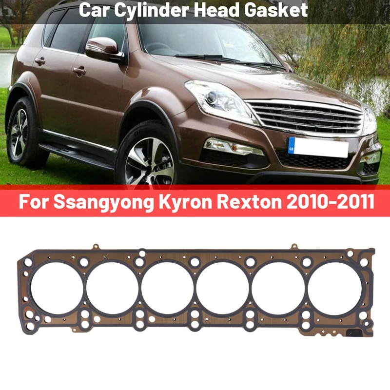 1 Piece Car Cylinder Head Gasket Car Accessories Metal For Ssangyong Kyron Rexton 2010-2011