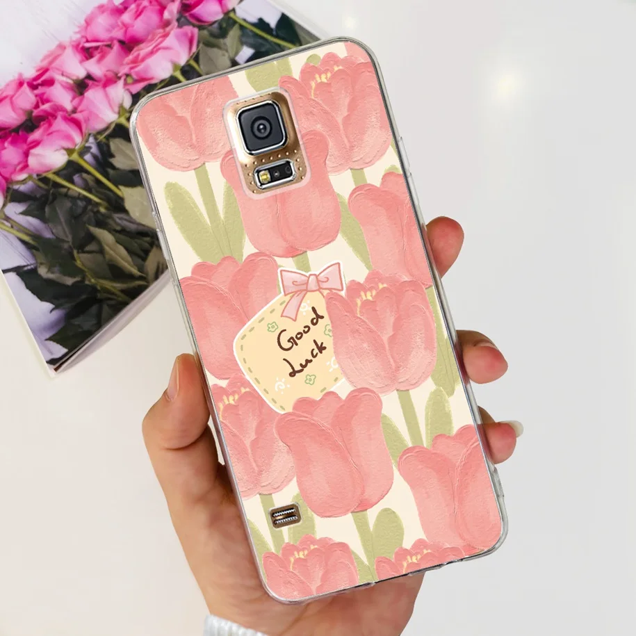 Para Samsung Galaxy S5 funda G900F G900I i9600 S 5 contraportada Cool pintado suave silicona transparente funda de teléfono para Samsung S5 Neo Coque