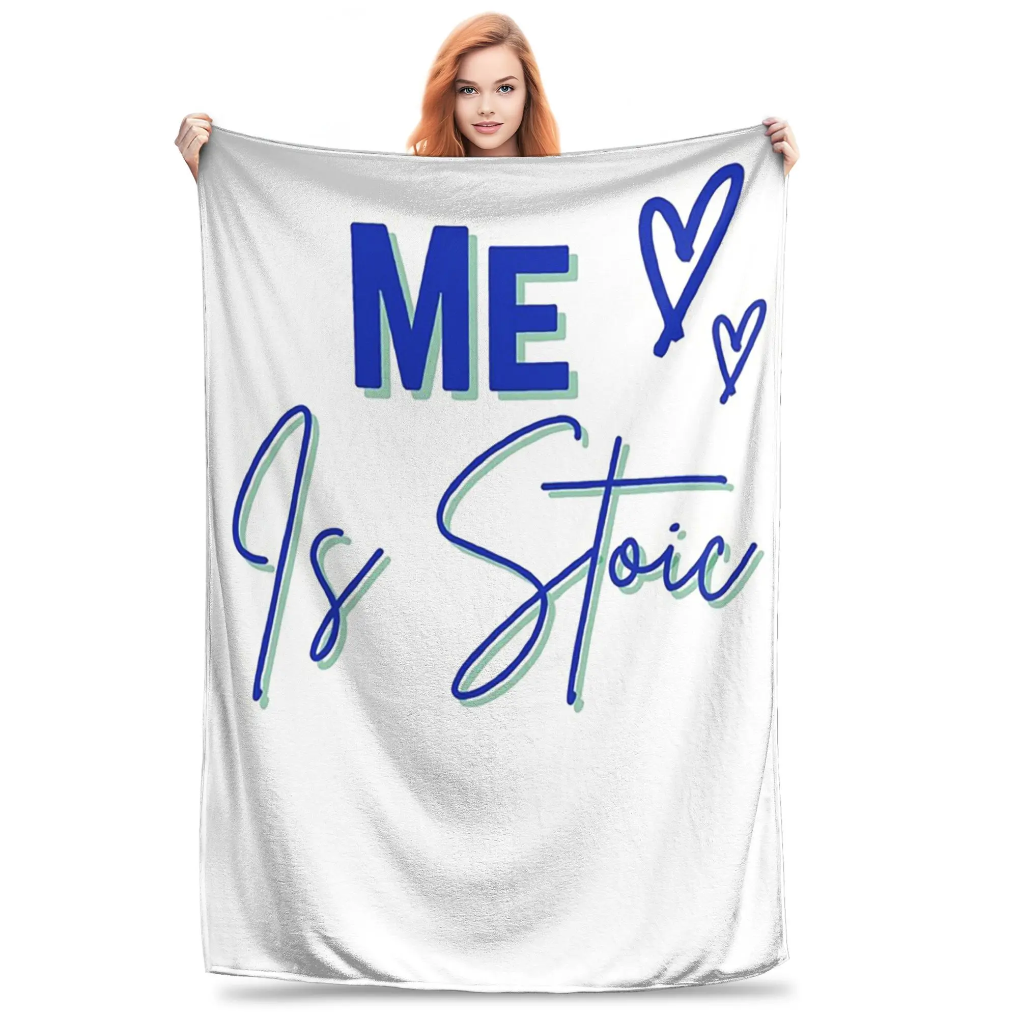 

Me is Stoic Daily Stoic Life Blanket Multi-function Flannel Sofa Throw Blanket for Home Bedroom Office Throws Bedspread Quilt