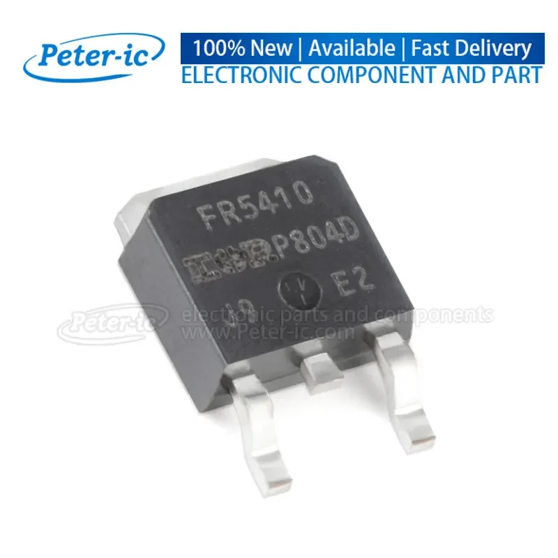 (1pcs) IRFR5410TRPBF IRFR5410 FR5410 TO-252-2 100V 13A 66W 205mOhm 10V,7.8A 4V 250uA 1PCSPChannel  MOSFETs Available Peter-ic
