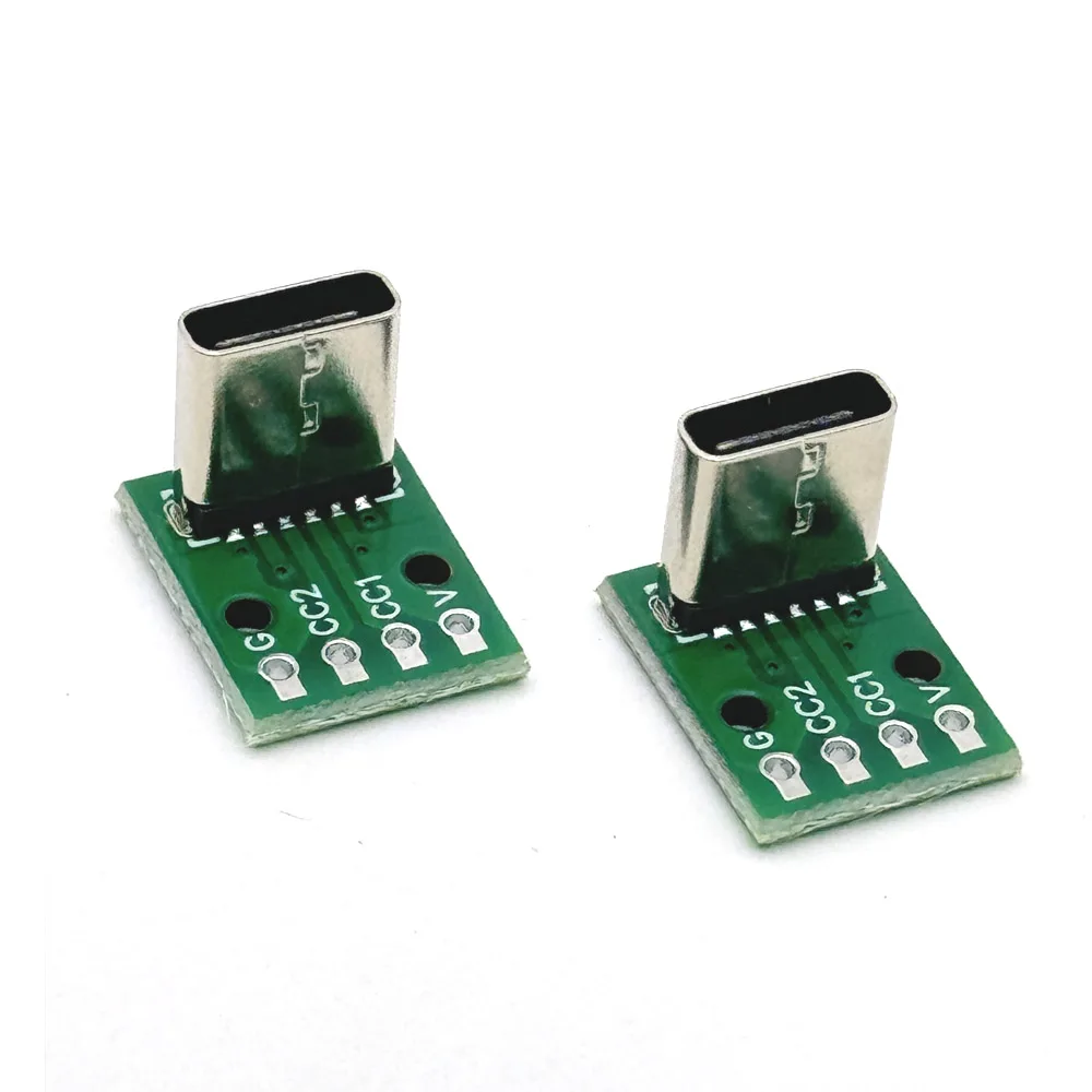 Type-c PCB with cabel Converter Adapter USB to DIP female connector Breakout Board charging cable soldering board Socket 3A 5V