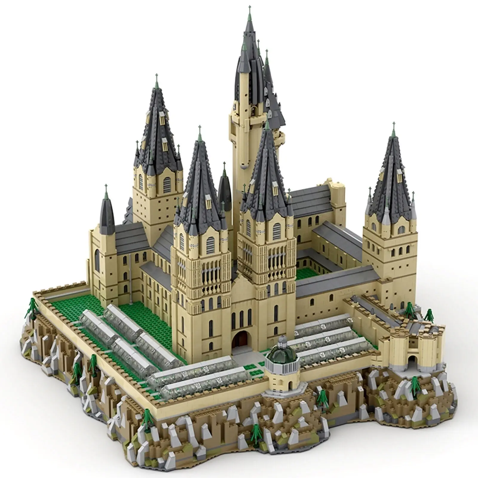 Castle Epic Extension with Castle A and Castle B Modular Building MOC Build